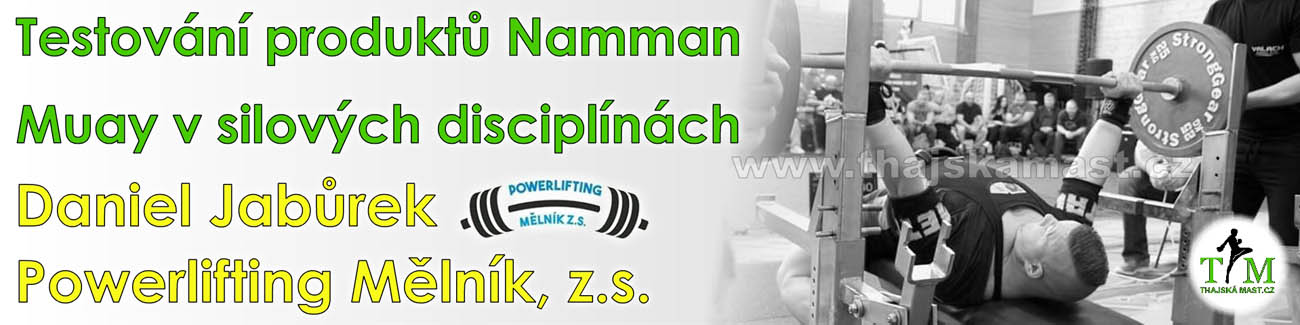 Testování produktů Namman Muay v silových disciplínách bench press